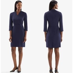 MM Lafleur - Niko 2.0 Navy Blue / Deep Indigo Dress Size 4